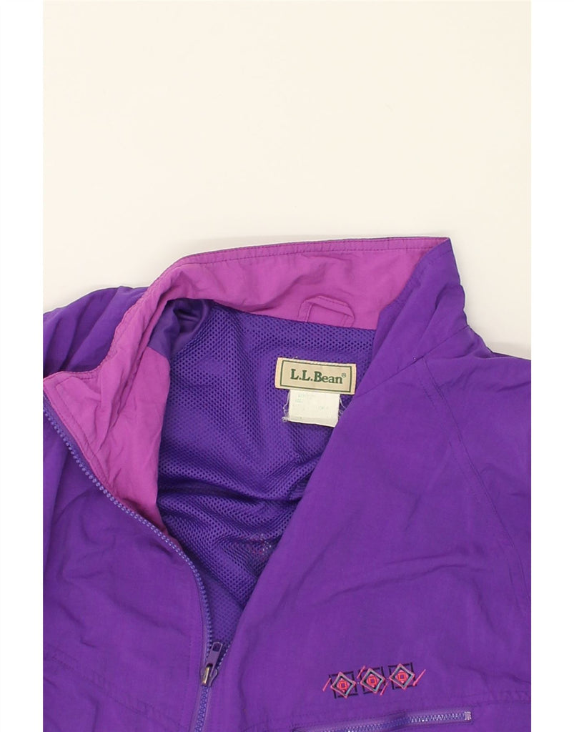 L.L.BEAN Womens Rain Jacket UK 16 Large Purple | Vintage L.L.Bean | Thrift | Second-Hand L.L.Bean | Used Clothing | Messina Hembry 