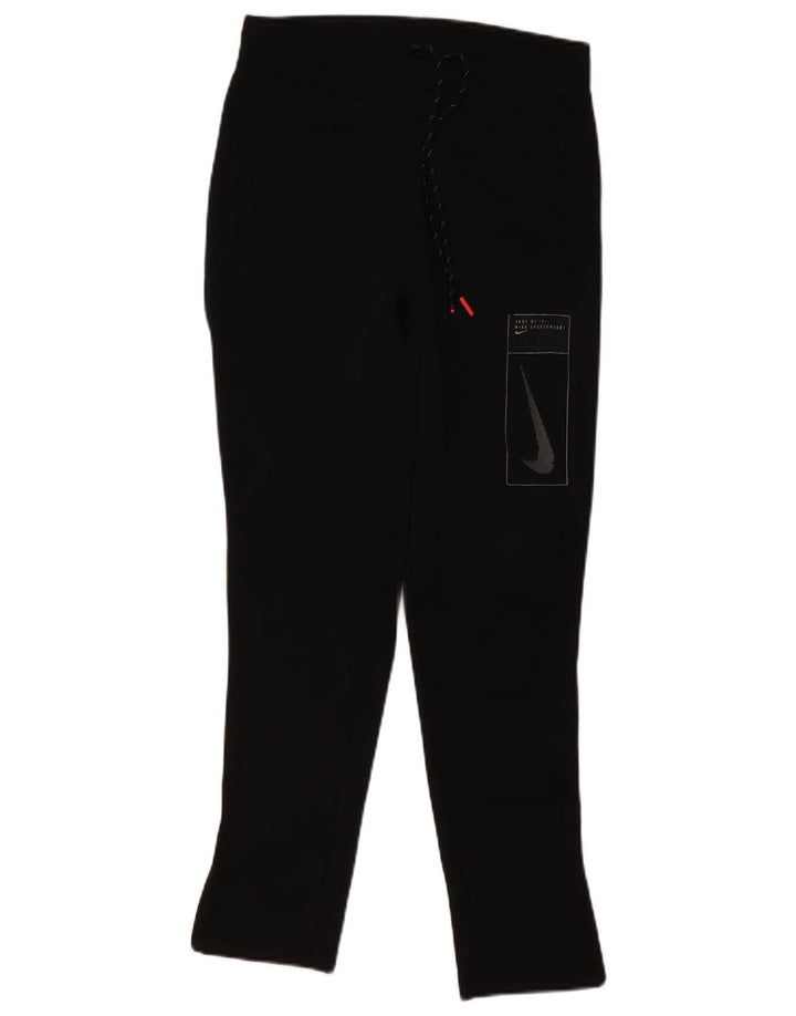Nike Womens Tracksuit Trousers UK 6 XS Black Polyester