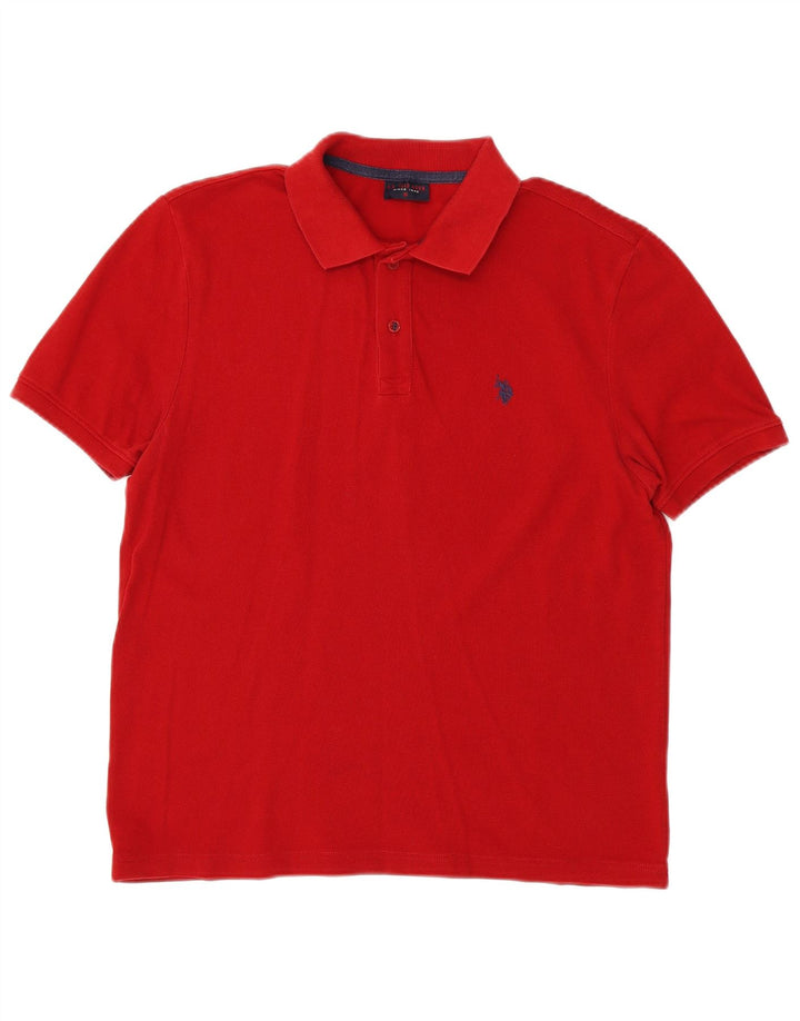 U.S. Polo Assn. Mens Polo Shirt Medium Red