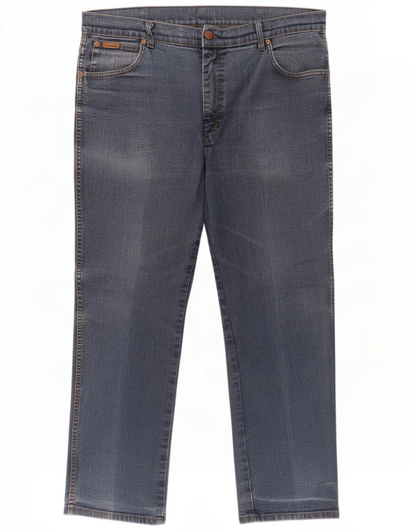 Wrangler Mens Texas Stretch Straight Jeans W40 L30 Blue Cotton