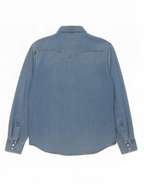 Levi's Mens Slim Fit Denim Shirt Small Blue Cotton