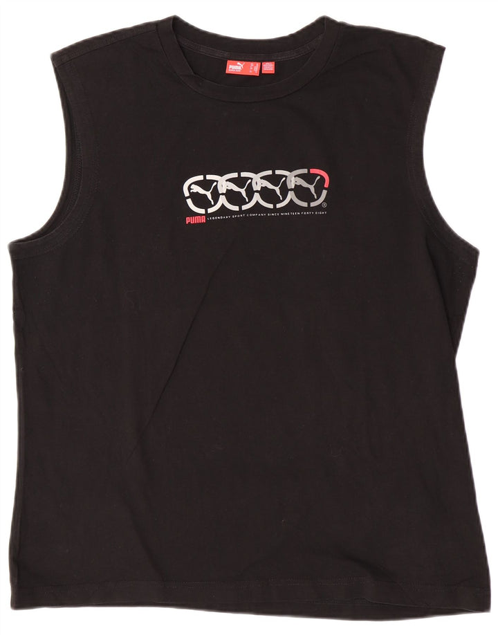 Puma Mens Graphic Vest Top XL Black