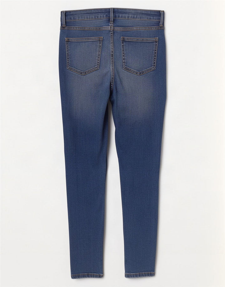 Marks & Spencer Womens Jegging Jeans UK 12 Medium W30 L30 Blue Cotton