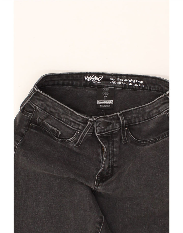 MOSSIMO Womens High Waist Jegging Cropped Jeans US 6 Medium W28 L26 Grey Vintage Mossimo and Second-Hand Mossimo from Messina Hembry 