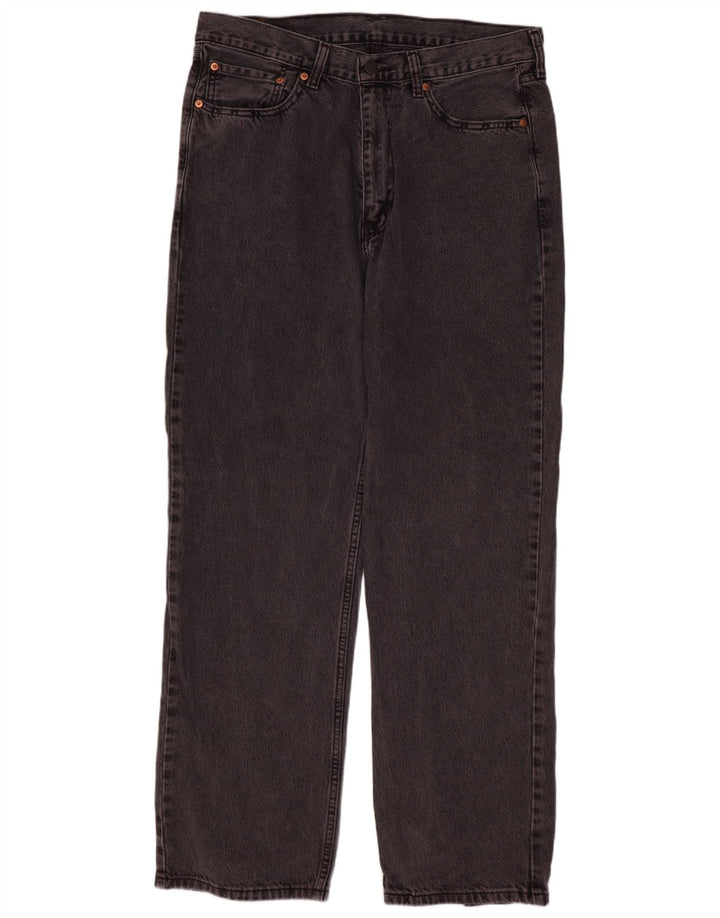 Levi's Mens 565 Straight Jeans W33 L32 Purple Cotton