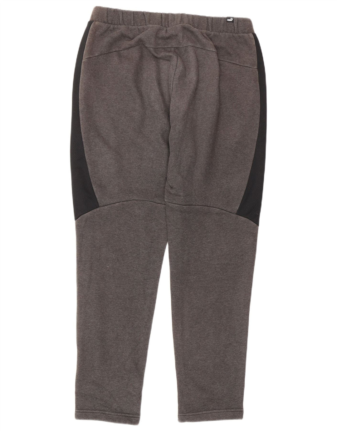 Puma Mens Tracksuit Trousers Medium Grey Colourblock Cotton
