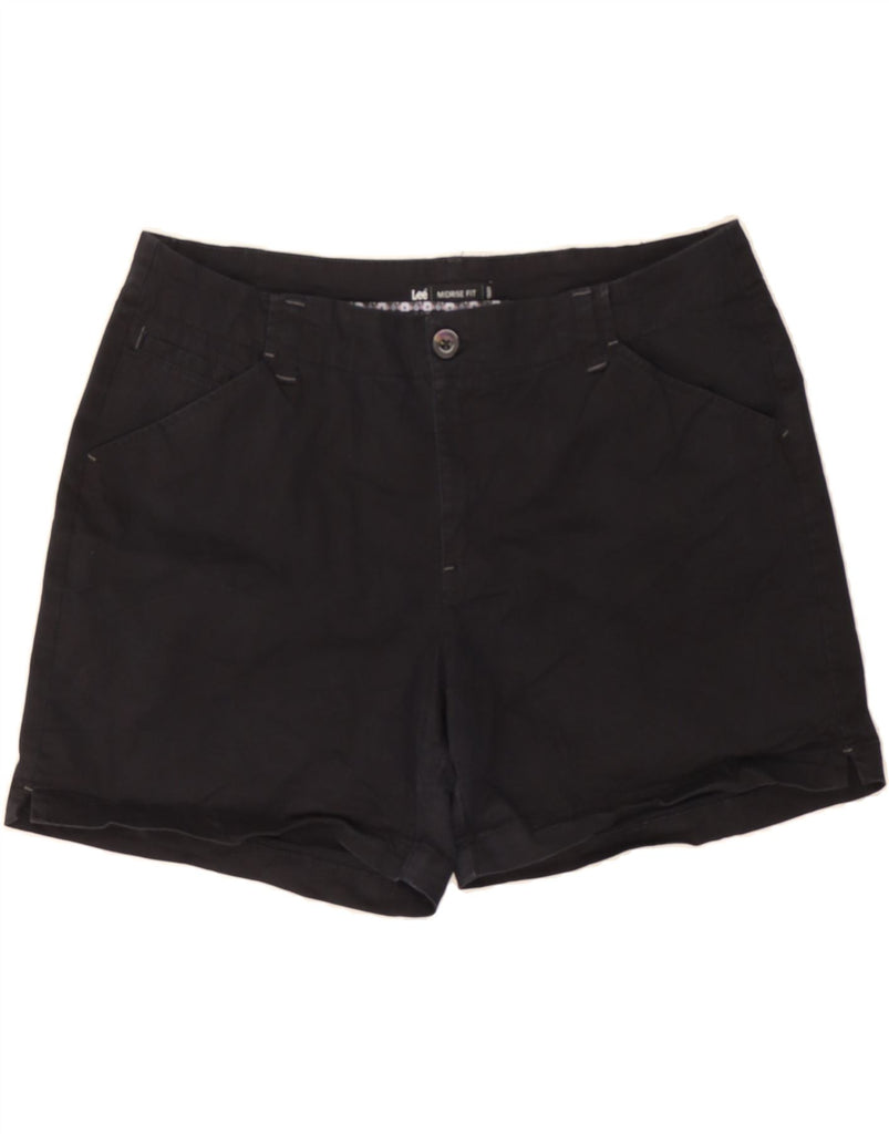 LEE Womens Mid Rise Casual Shorts US 14 XL W34  Black Cotton Vintage Lee and Second-Hand Lee from Messina Hembry 