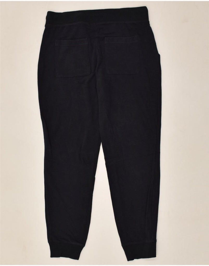 L.L.BEAN Womens Tracksuit Trousers Joggers UK 10 Small Navy Blue Cotton | Vintage L.L.Bean | Thrift | Second-Hand L.L.Bean | Used Clothing | Messina Hembry 