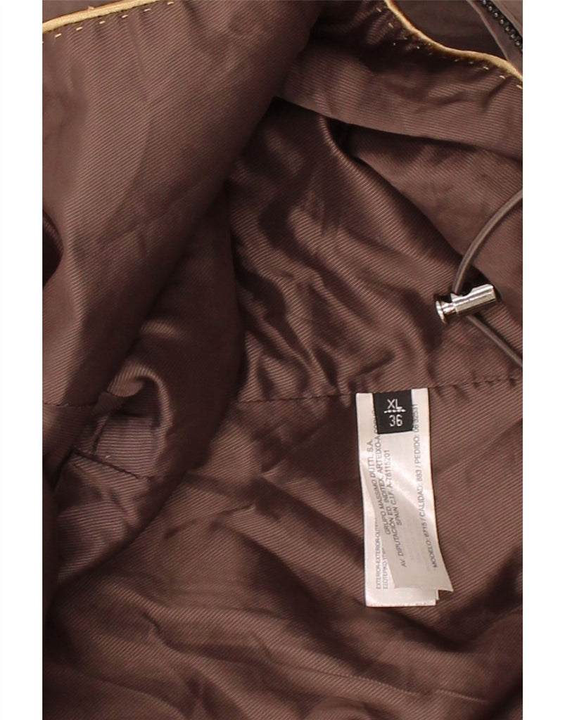 MASSIMO DUTTI Womens Utility Jacket UK 18 XL Brown Polyester Vintage Massimo Dutti and Second-Hand Massimo Dutti from Messina Hembry 