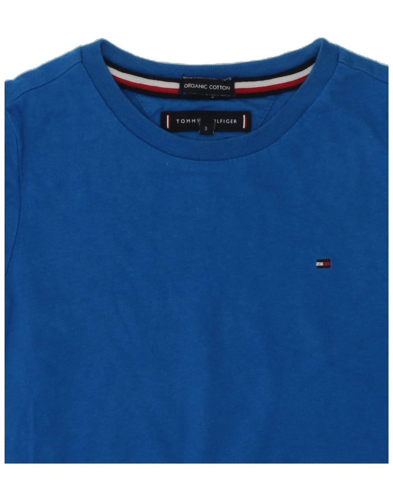 TOMMY HILFIGER Boys T-Shirt Top 2-3 Years Blue Cotton | Vintage Tommy Hilfiger | Thrift | Second-Hand Tommy Hilfiger | Used Clothing | Messina Hembry 