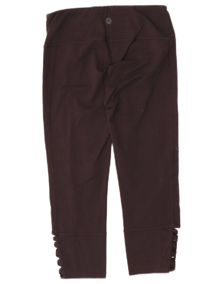 ATHLETA Womens Capri Leggings UK 10 Small  Black Nylon