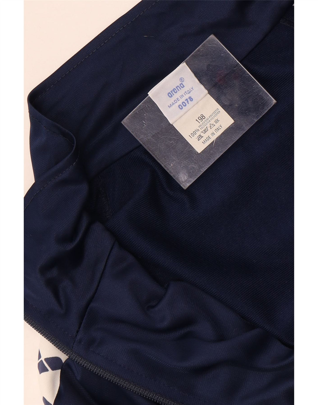 Arena Mens Graphic Tracksuit Top Jacket XL Navy Blue Colourblock Polyester