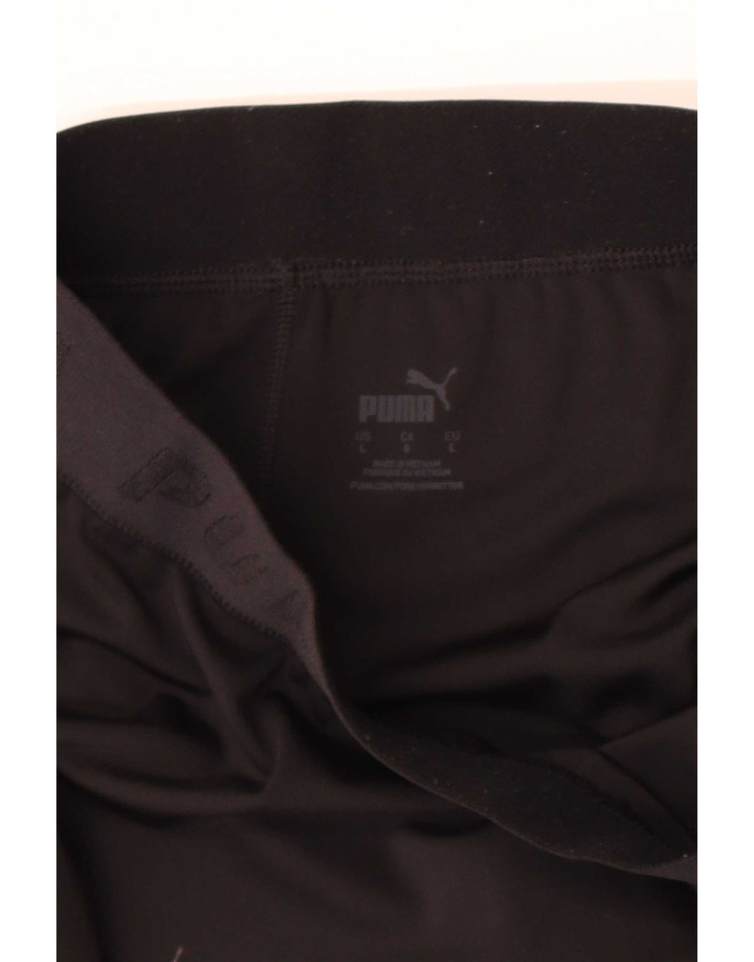 Puma Womens Crop Graphic Leggings UK 16 Large Black