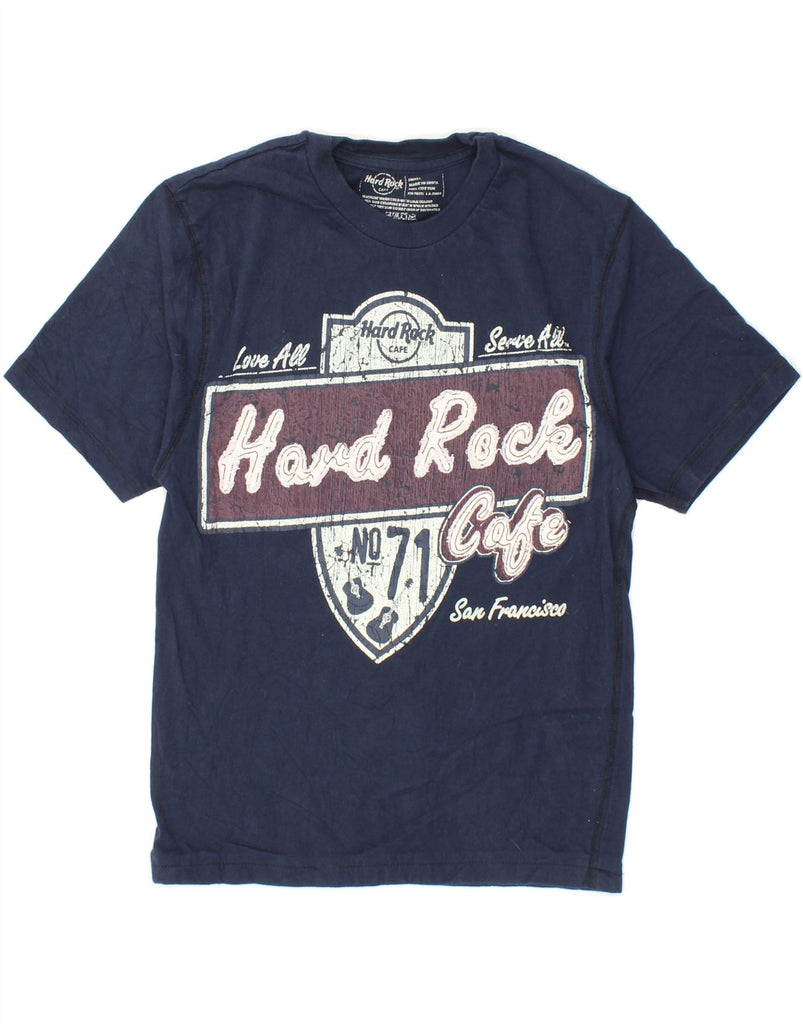 HARD ROCK CAFE Womens San Francisco Graphic T-Shirt Top UK 10 Small Blue Vintage Hard Rock Cafe and Second-Hand Hard Rock Cafe from Messina Hembry 