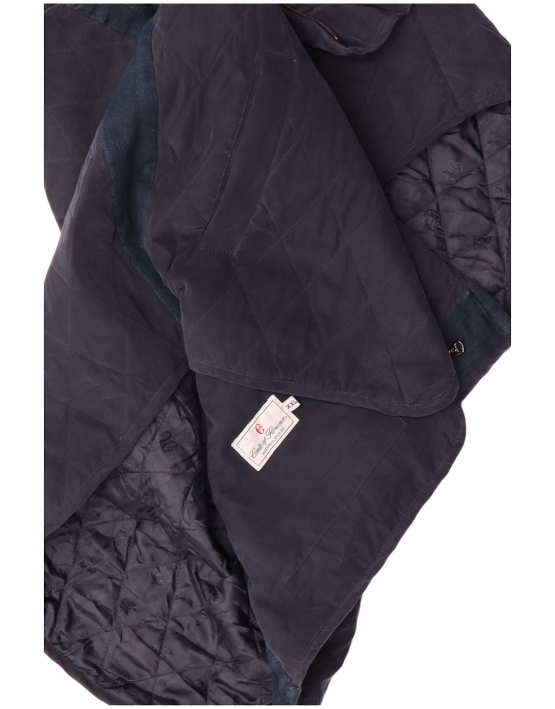 CONTE OF FLORENCE Mens Quilted Gilet UK 44 2XL Navy Blue