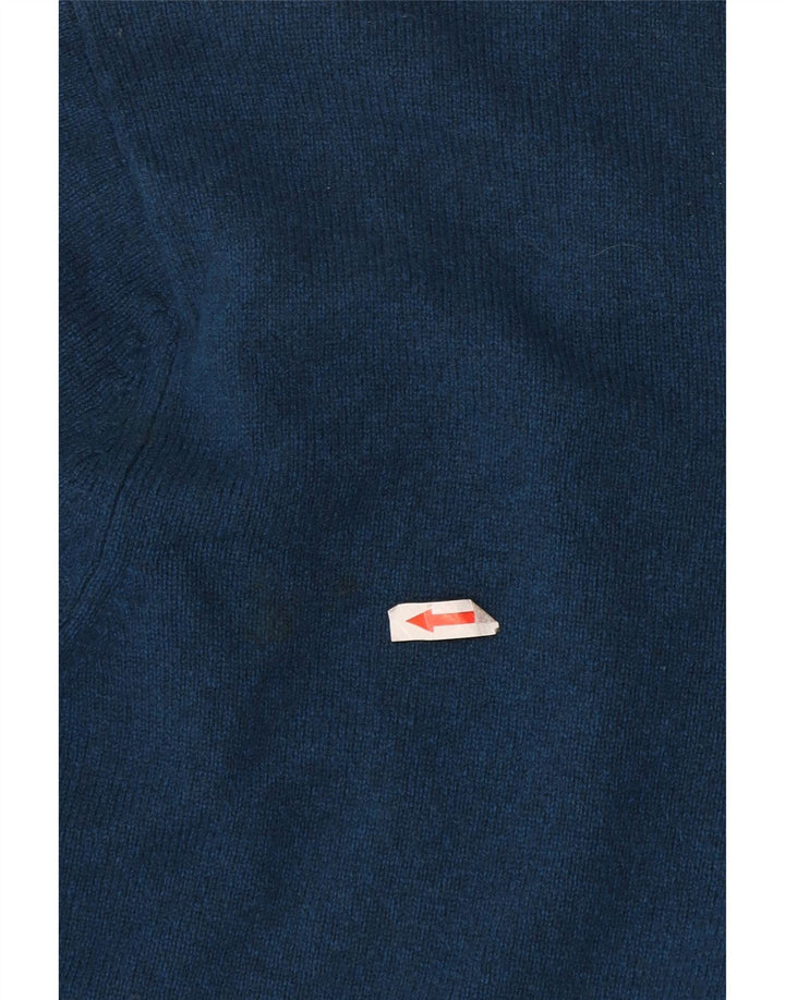 Marks & Spencer Mens V-Neck Jumper Sweater 3XL Blue Wool