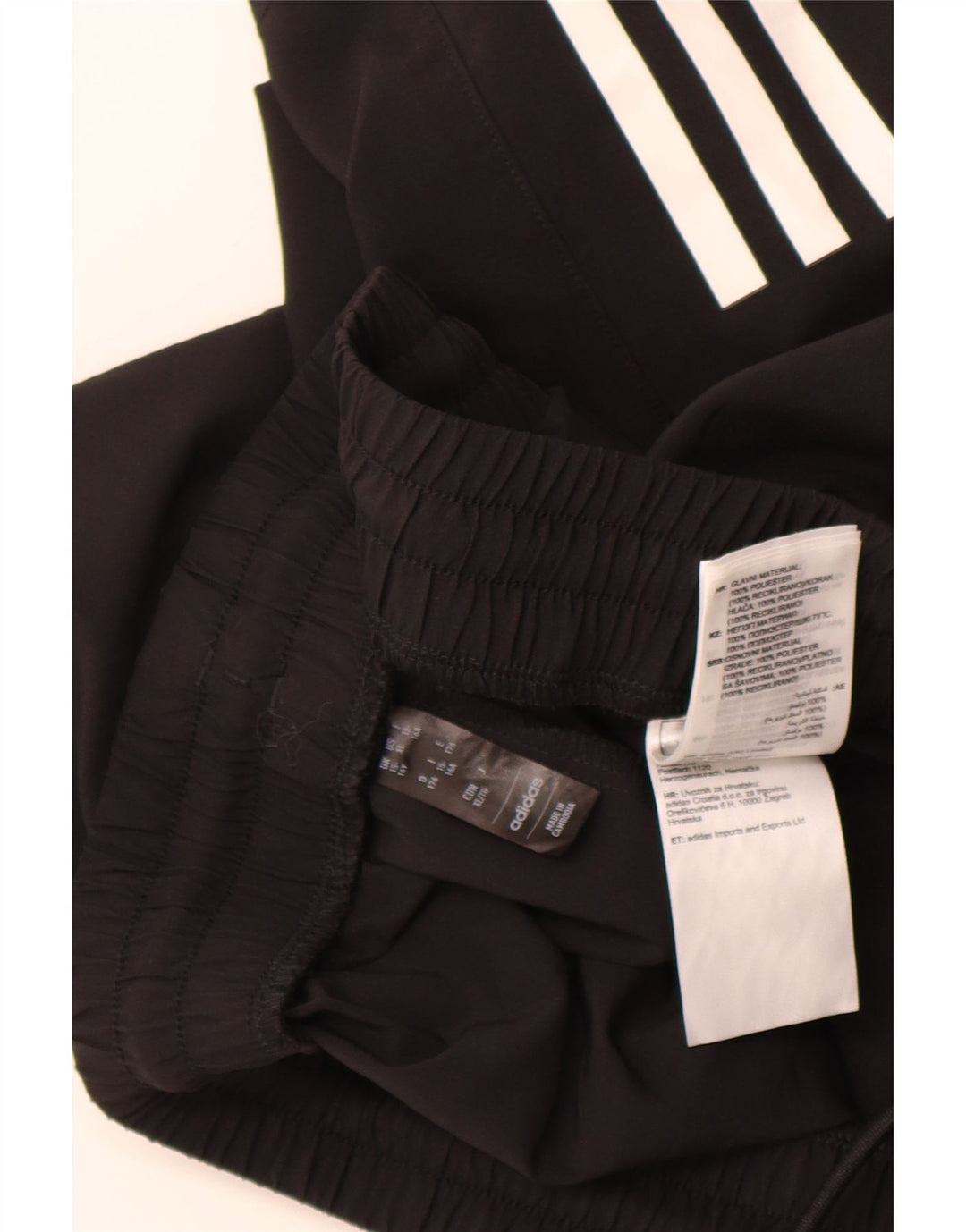 ADIDAS Boys Aeroready Sport Shorts 15-16 Years Black Polyester