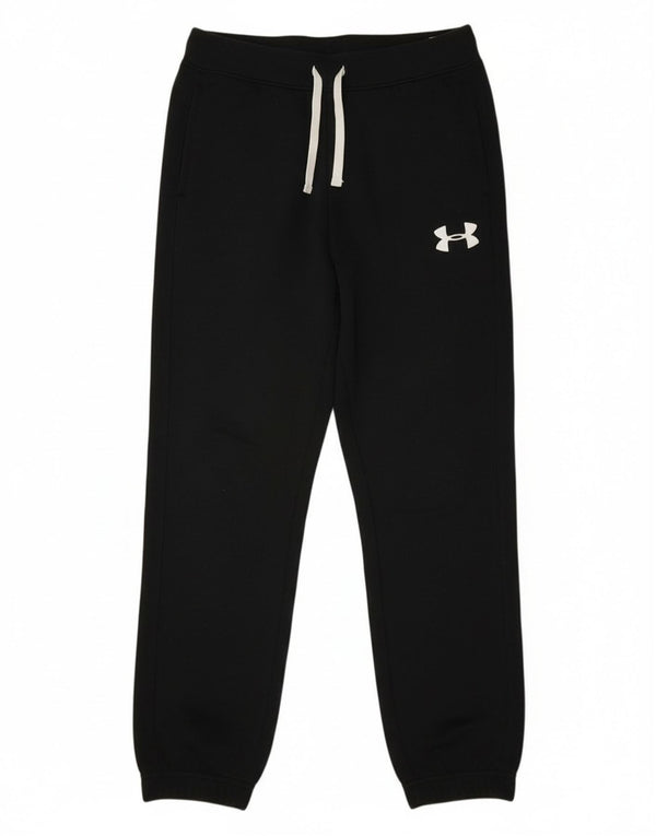 Under Armour Boys Tracksuit Trousers Joggers 9-10 Years Medium Black