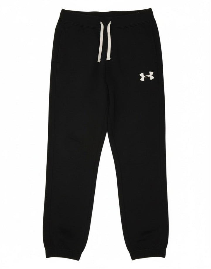 Under Armour Boys Tracksuit Trousers Joggers 9-10 Years Medium Black