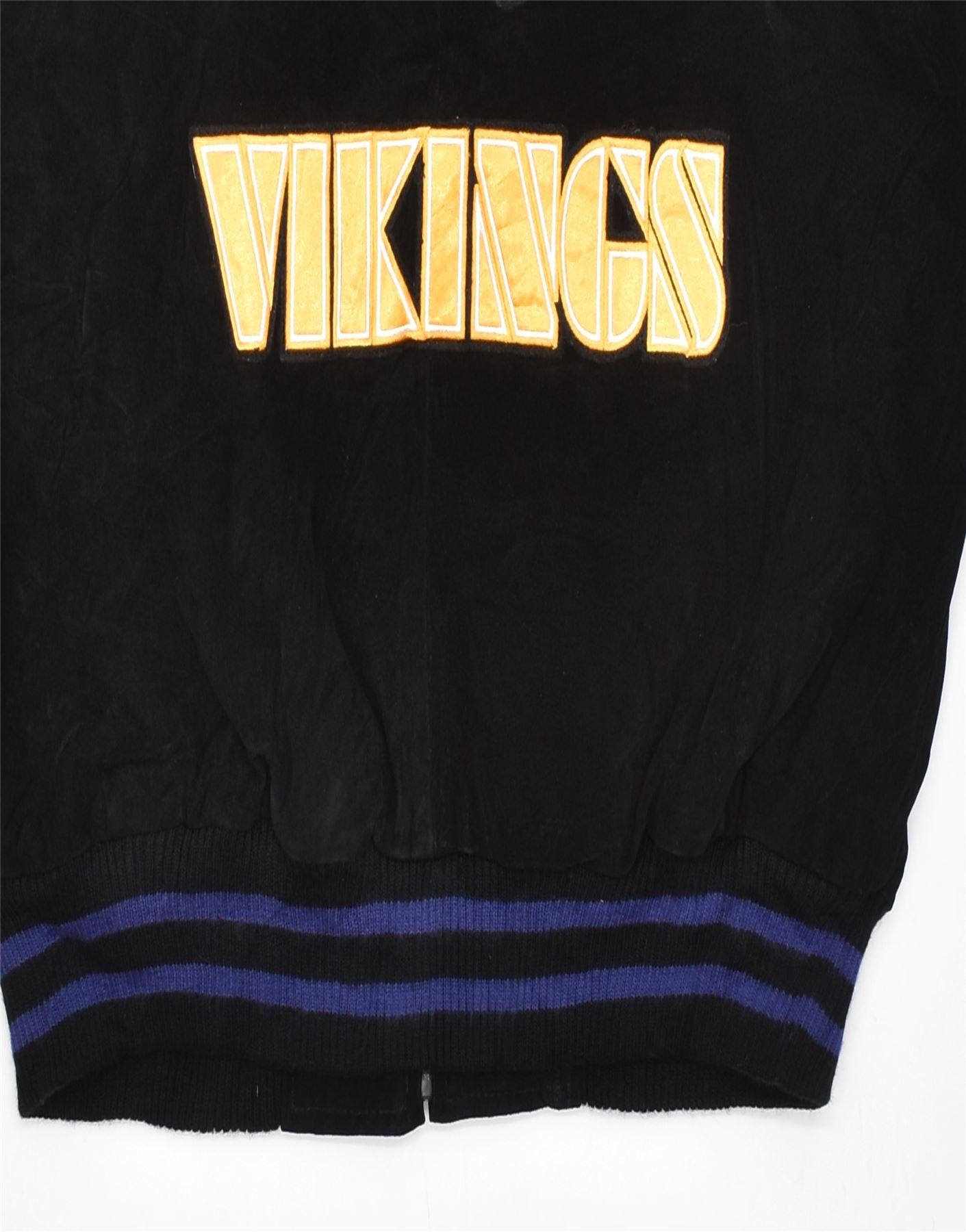 Vintage Minnesota Vikings Leather Suede Varsity deals Bomber Jacket Size L NFL