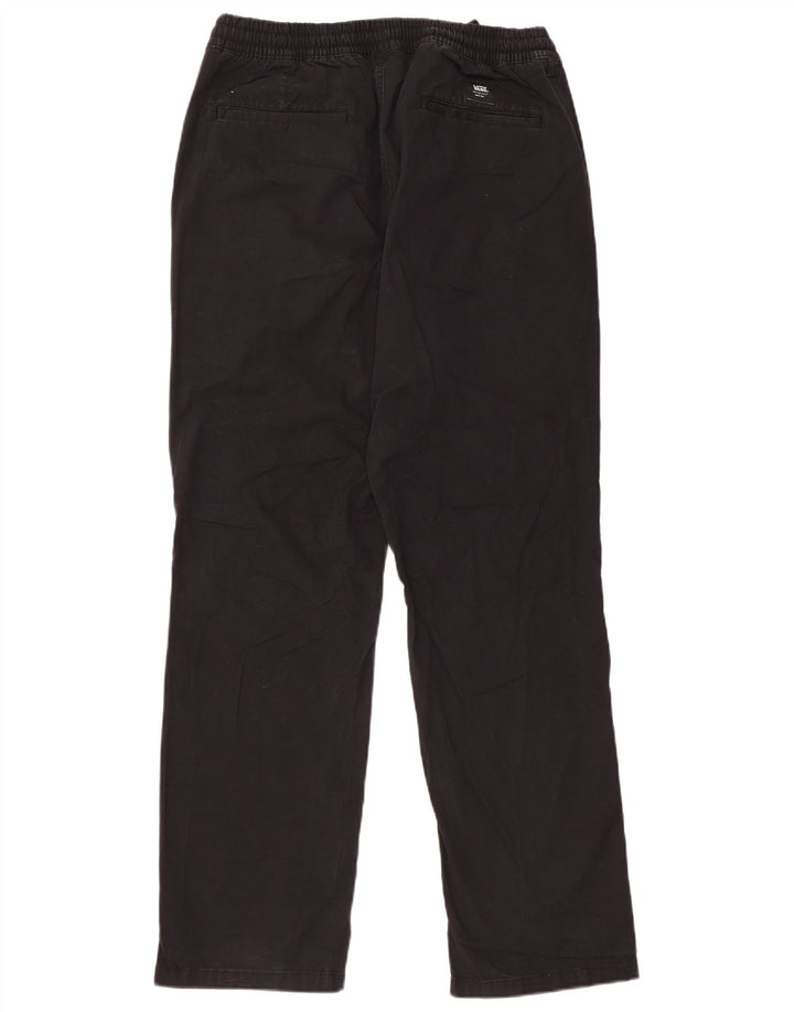 VANS Mens Relaxed Fit Casual Trousers Large Black Cotton