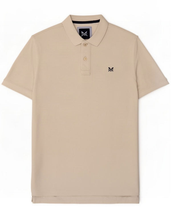 Crew Clothing Mens Polo Shirt Large White Cotton