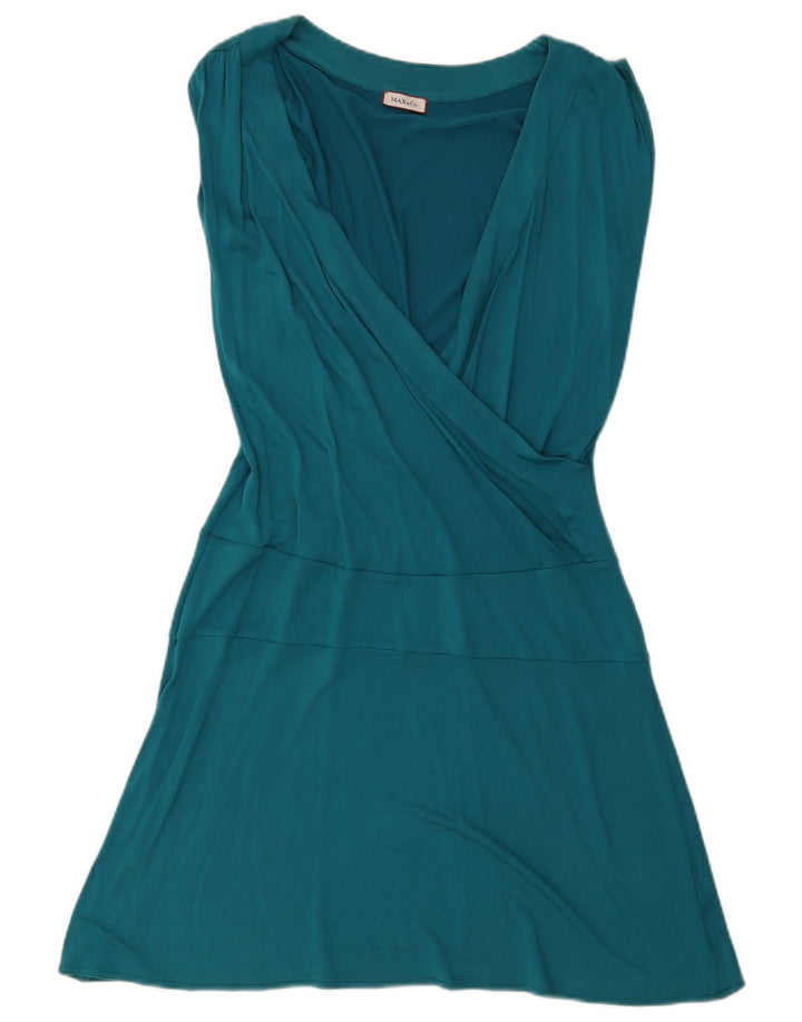 Max & Co. Womens Sleeveless A-Line Dress UK 14 Medium Blue