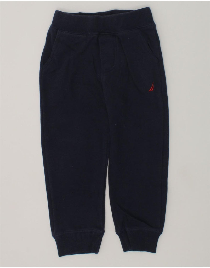 NAUTICA Boys Tracksuit Trousers Joggers 2-3 Years Navy Blue Cotton | Vintage Nautica | Thrift | Second-Hand Nautica | Used Clothing | Messina Hembry 