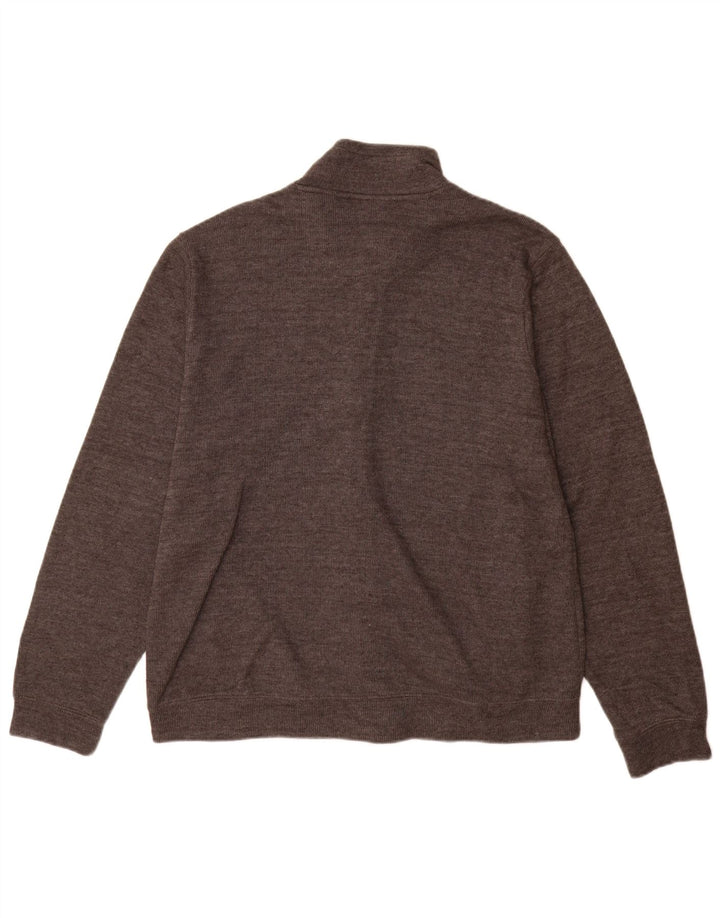 Pierre Cardin Mens Cardigan Sweater XL Grey Cotton