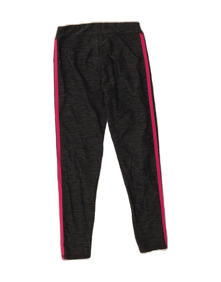 ADIDAS Girls Leggings 7-8 Years  Grey Flecked Polyester Vintage Adidas and Second-Hand Adidas from Messina Hembry 