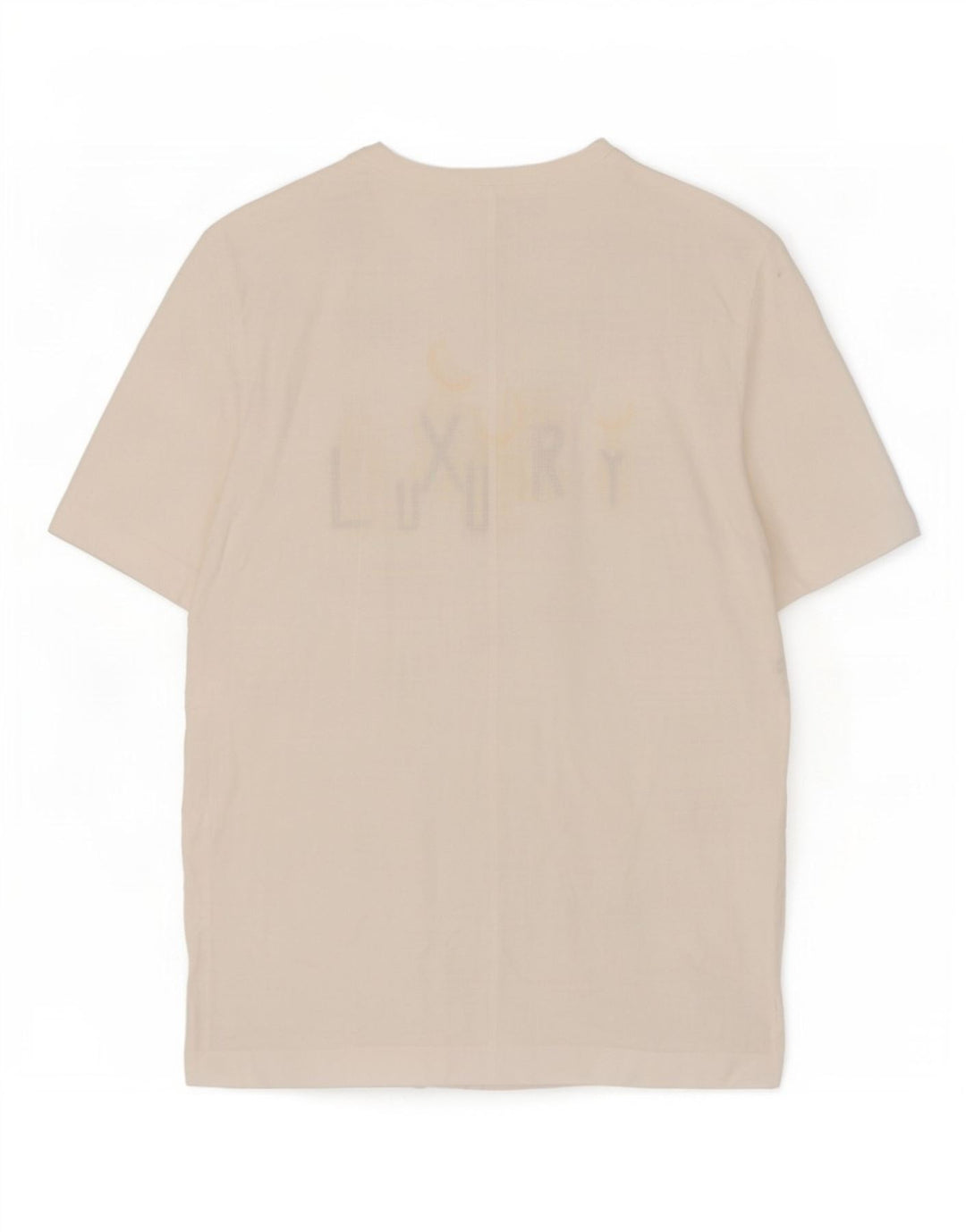 Di Bari Womens Oversized Graphic T-Shirt Top EU 40 Medium White Linen