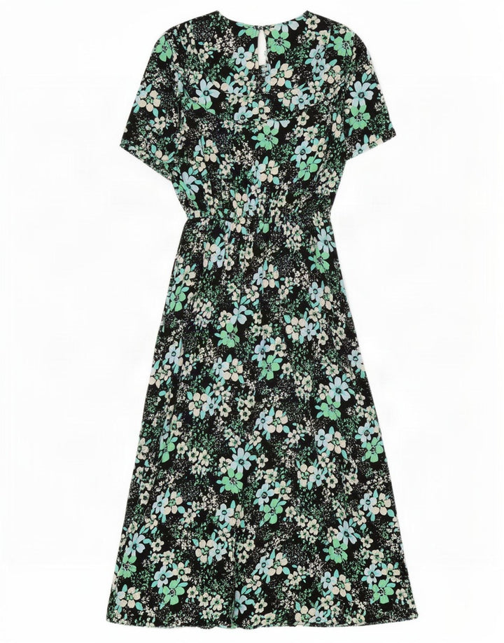 Marks & Spencer Womens Maxi Dress UK 10 Small Multicoloured Floral Viscose