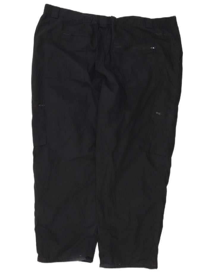 MOUNTAIN WAREHOUSE Mens Straight Cargo Trousers W44 L27  Black Polyester