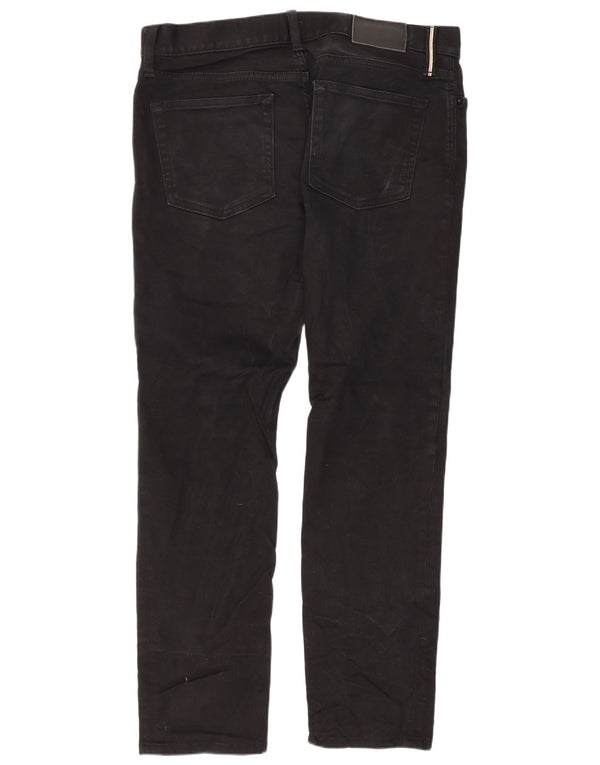 Tommy Hilfiger Mens Slim Jeans W32 L30 Black Cotton