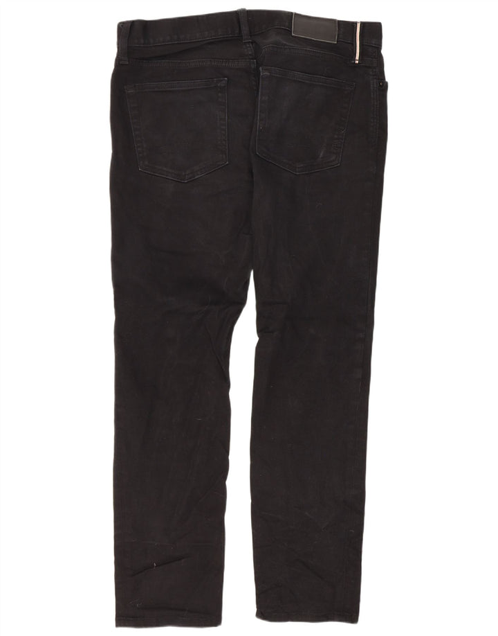 Tommy Hilfiger Mens Slim Jeans W32 L30 Black Cotton
