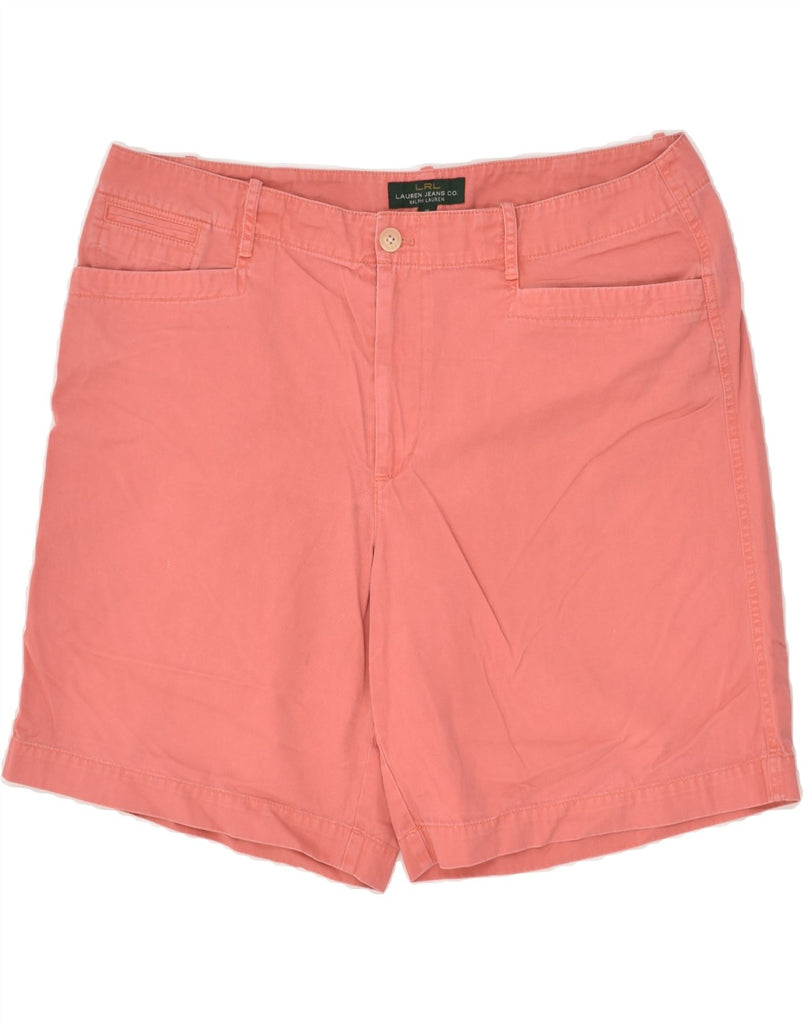 RALPH LAUREN Womens Casual Shorts US 16 2XL W36  Pink Cotton | Vintage Ralph Lauren | Thrift | Second-Hand Ralph Lauren | Used Clothing | Messina Hembry 