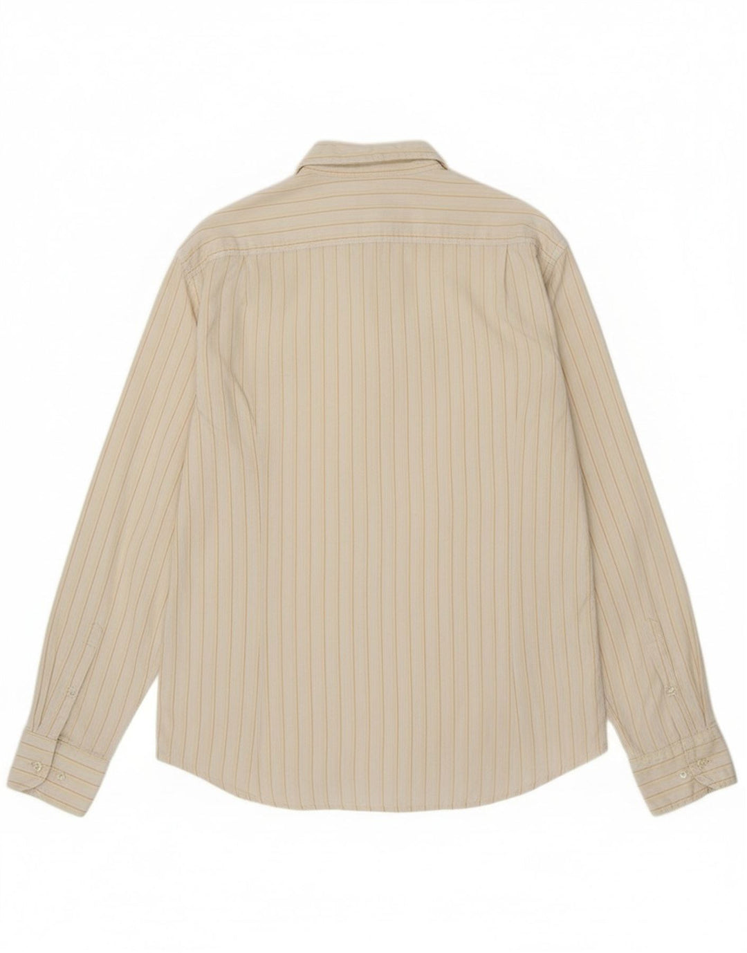 Kappa Mens Shirt XL Off White Pinstripe Cotton