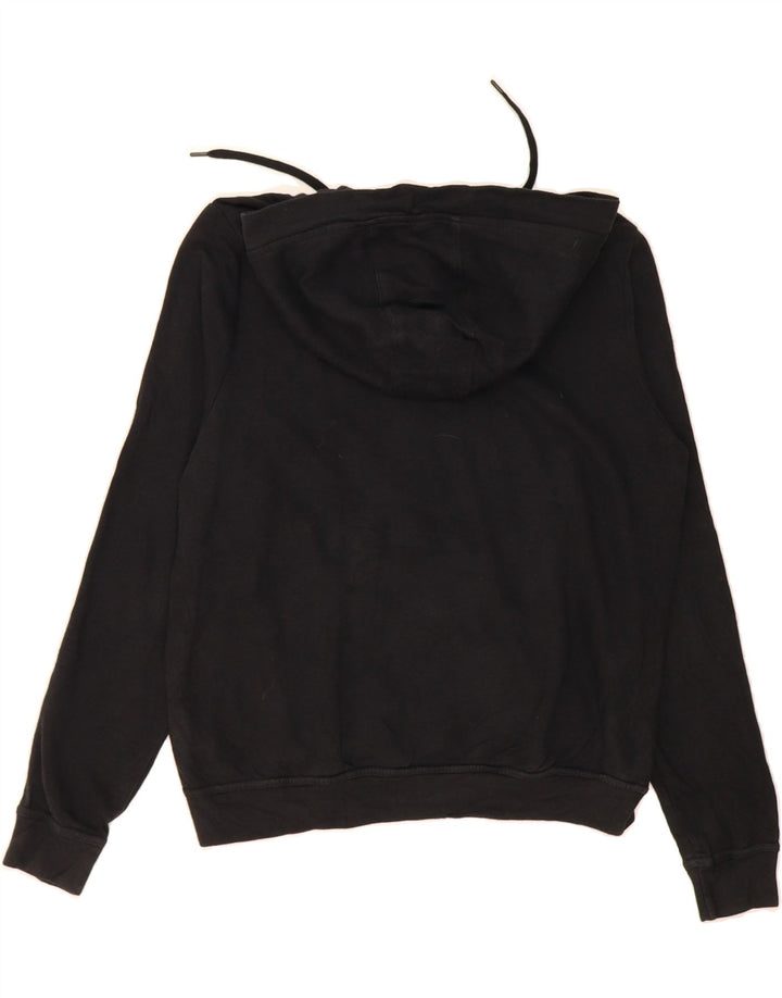 NIKE Womens Zip Hoodie Sweater UK 14 Medium Black Cotton Vintage Nike and Second-Hand Nike from Messina Hembry 