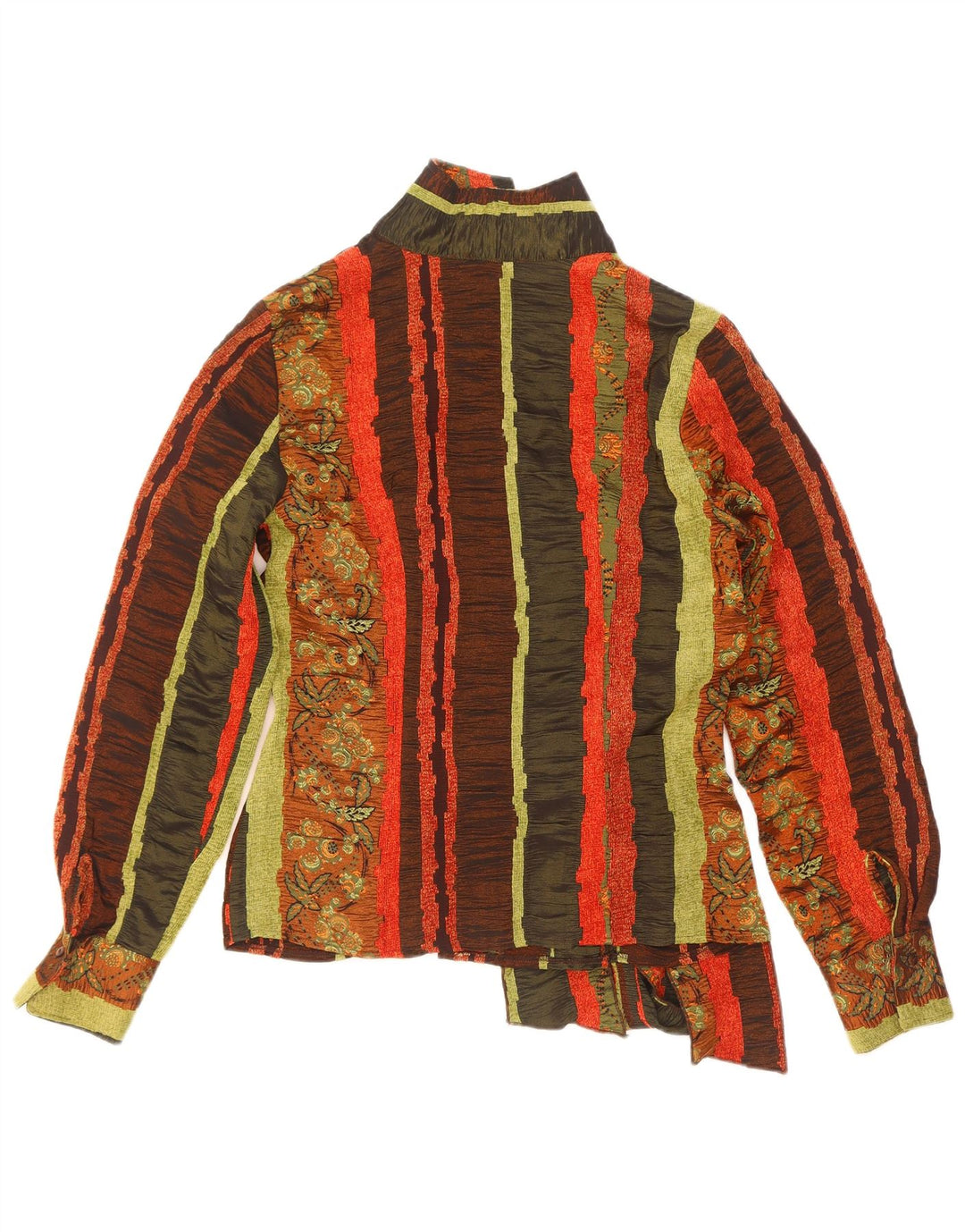 Naracamicie Womens Wrap Shirt Blouse UK 10 Small Multicoloured Striped