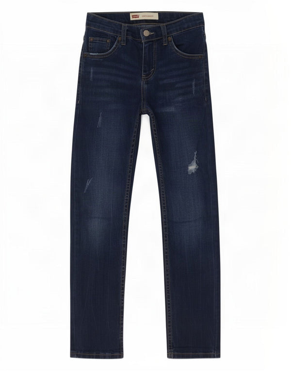 Levi's Boys 510 Distressed Skinny Jeans 9-10 Years W26 L27 Blue Cotton