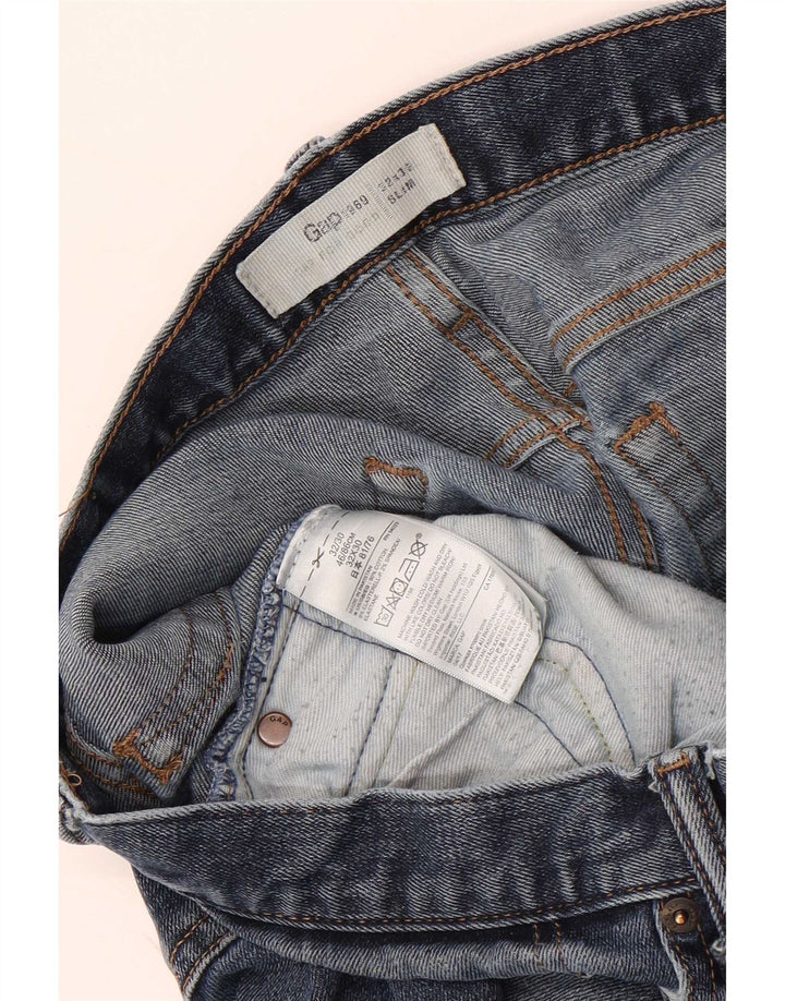 Gap Womens Slim Jeans W32 L30 Blue Cotton