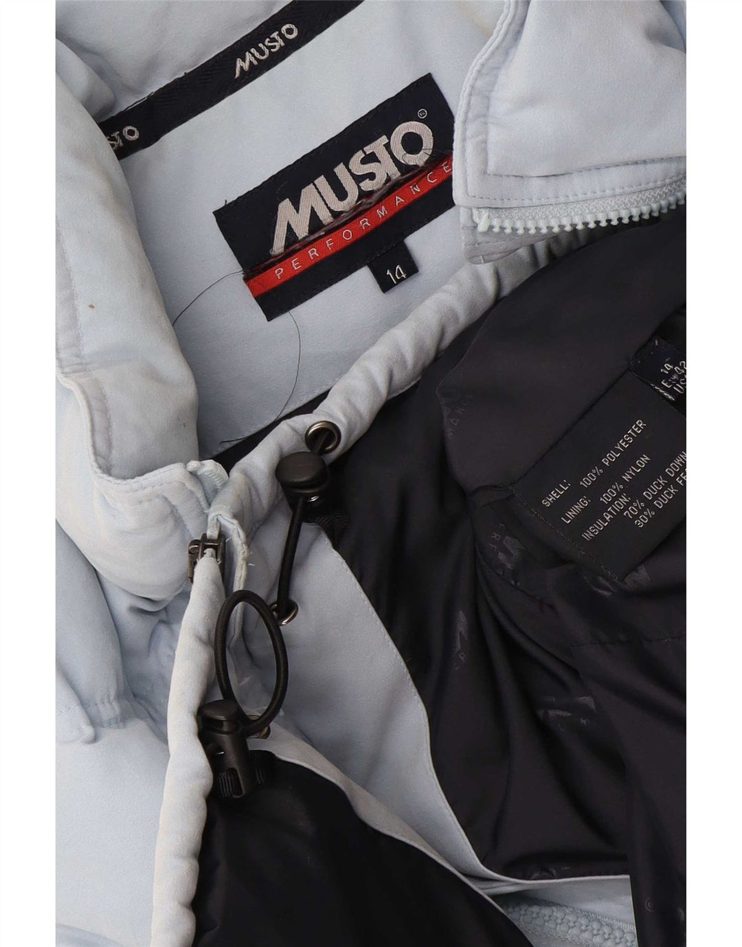 Musto Womens Padded Gilet UK 14 Large Blue Polyester