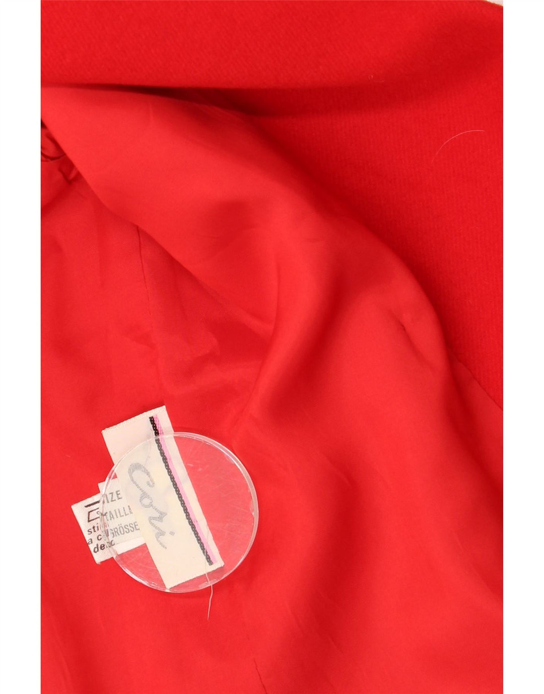 Vintage Womens Double Breasted Blazer Jacket UK 12 Medium Red