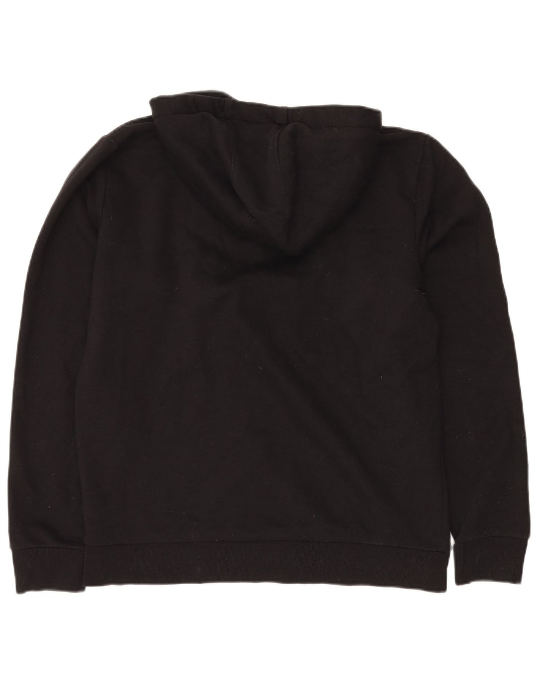 KAPPA Mens Graphic Hoodie Jumper Medium Black