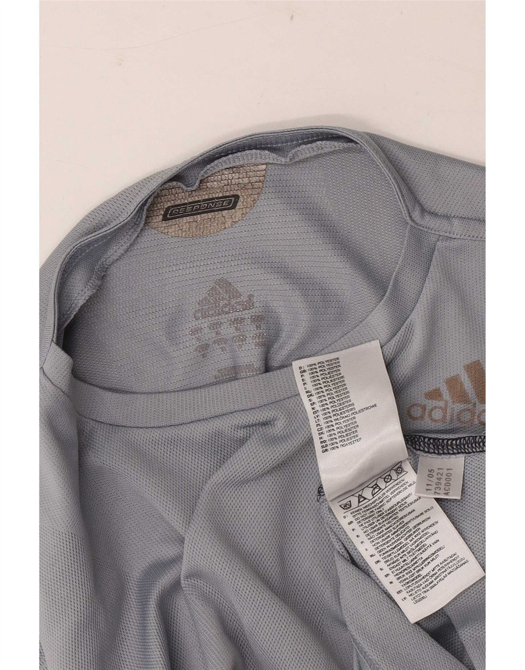 Adidas Mens Climacool Top Long Sleeve Medium Grey Polyester