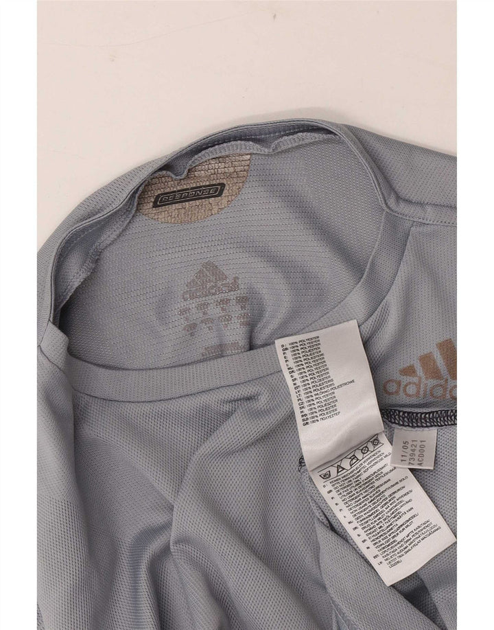Adidas Mens Climacool Top Long Sleeve Medium Grey Polyester