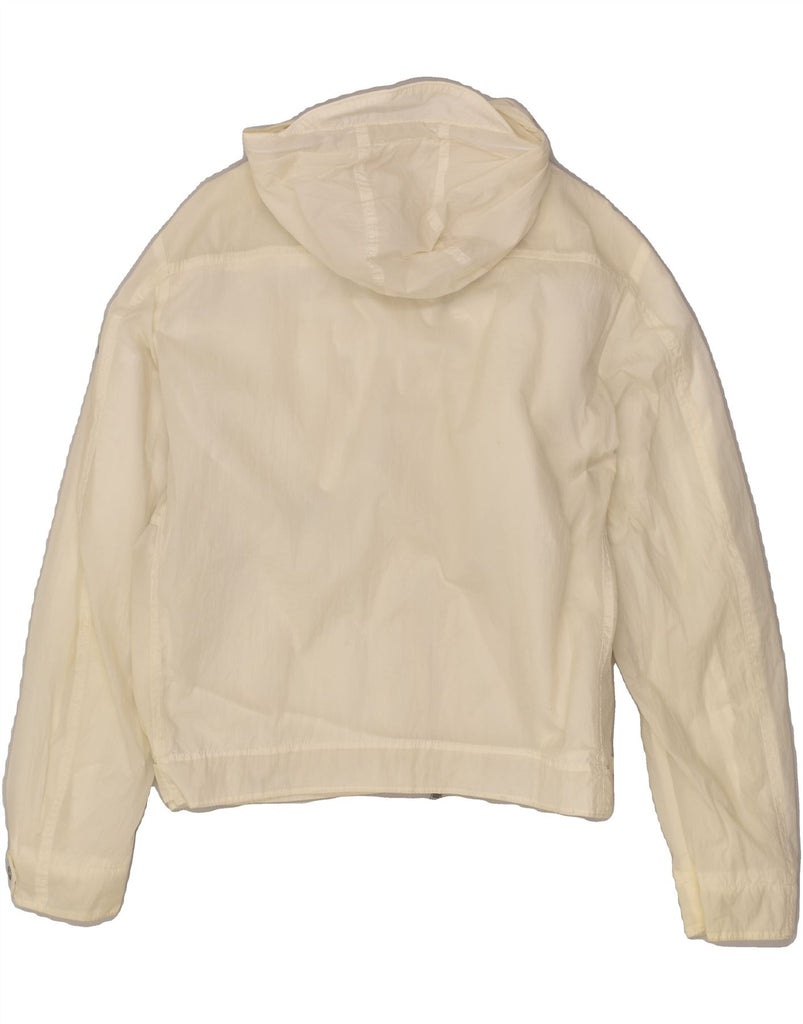 GAS Womens Hooded Rain Jacket UK 20 2XL Beige | Vintage Gas | Thrift | Second-Hand Gas | Used Clothing | Messina Hembry 