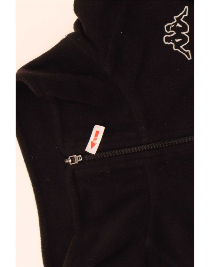 Kappa Mens Fleece Jacket UK 42 XL Black Polyester