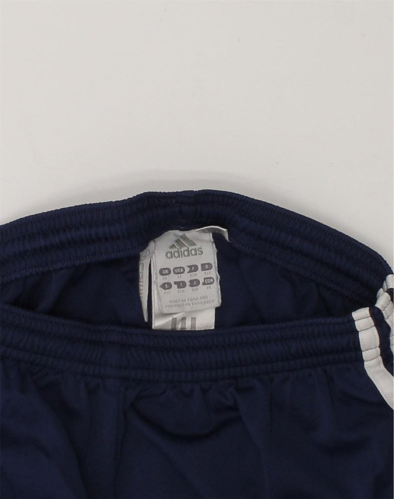 ADIDAS Boys Sport Shorts 11-12 Years Navy Blue Polyester | Vintage Adidas | Thrift | Second-Hand Adidas | Used Clothing | Messina Hembry 