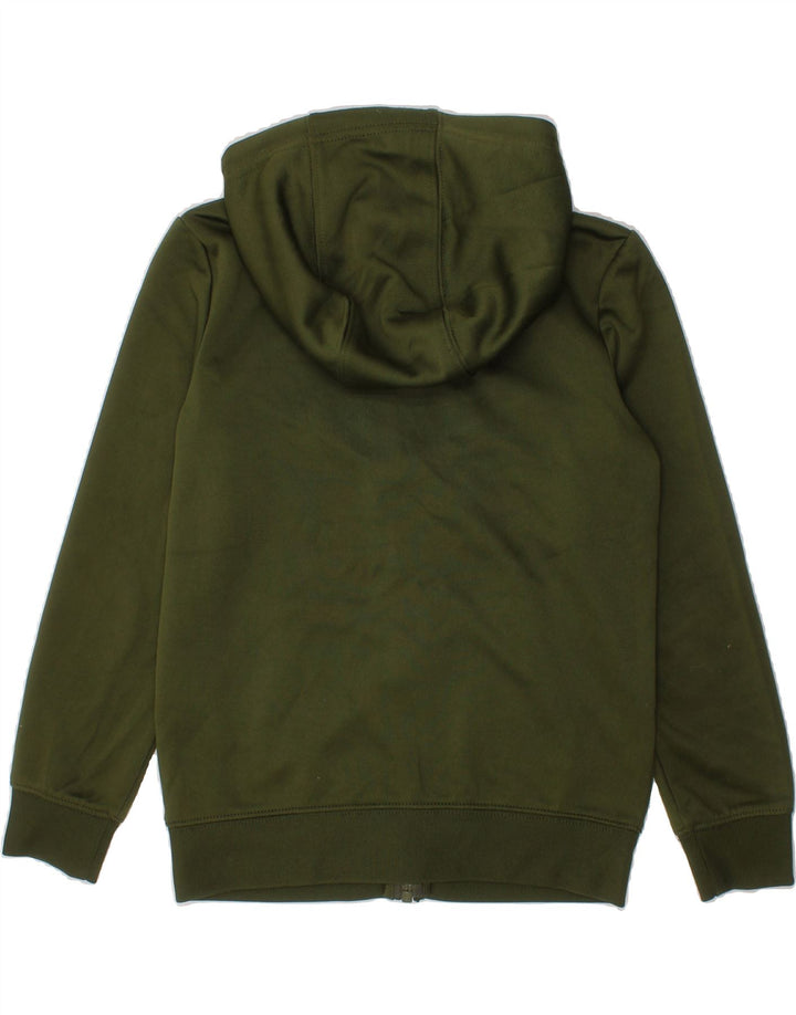 NIKE Boys Graphic Zip Hoodie Sweater 6-7 Years Large  Green Polyester Vintage Nike and Second-Hand Nike from Messina Hembry 